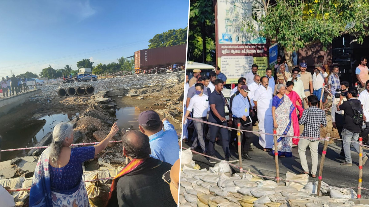 Nirmala Sitharaman Visits Thoothukudi: தென்தமிழக வெள்ளப்பெருக்கு... மத்திய நிதியமைச்சர் நிர்மலா சீதாராமன் நேரில் ஆய்வு..!