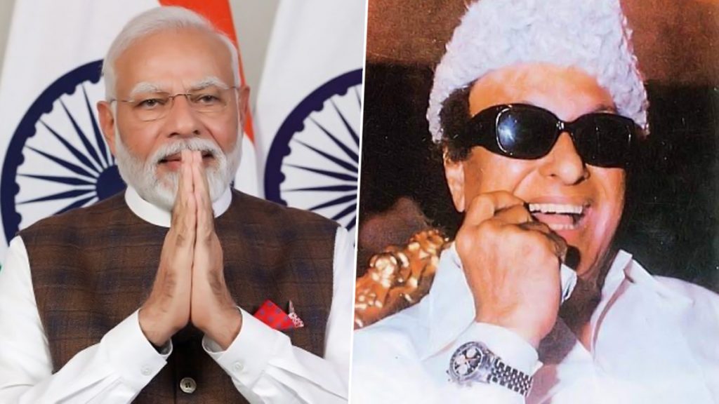 முன்னாள்முதலமைச்சர் எம்.ஜி.ராமச்சந்திரன்பிறந்தநாளில் பிரதமர்மோடி மரியாதை…