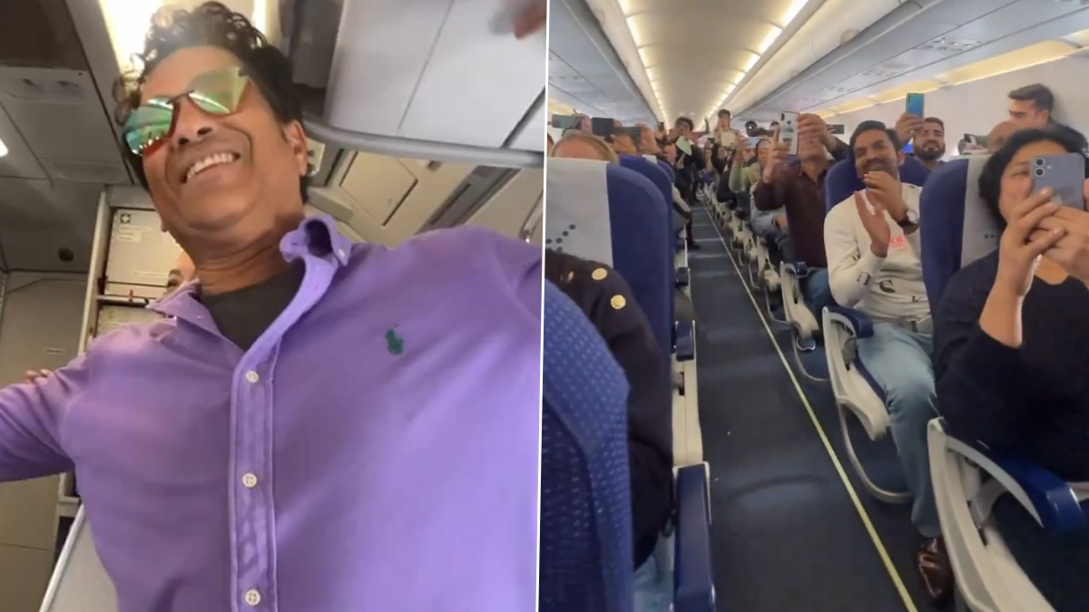 Sachin Chants in Flight: சச்சின்., சச்சின்... விமானத்தை மைதானமாக்கிய ரசிகர்கள்.. இருகரம் கூப்பி நெகிழ்ச்சியுடன் நன்றி சொன்ன கிரிக்கெட் ஜாம்பவான்.!