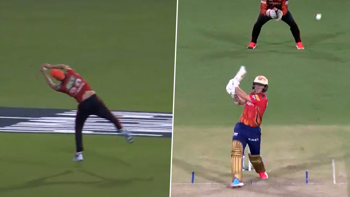 Fantastic Catch By Pat Cummins: அற்புதமாக கேட்ச் பிடித்த பேட் கம்மின்ஸ் - பஞ்சாப் அணி போராடி தோல்வி..!