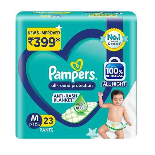 PAMPERS ALL ROUND PROTECTION PANTS M 23 -Baby Diaper (M)
