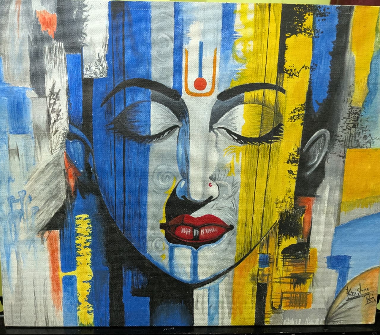 Divine Serenity – Abstract Spiritual Painting