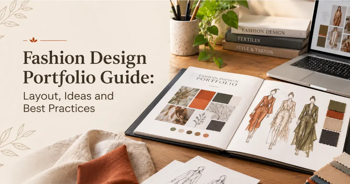 Fashion design portfolio layout and ideas