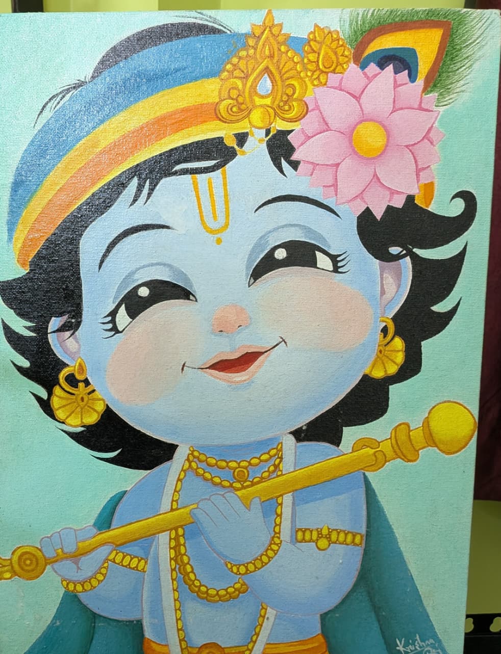 Little Krishna – Divine Joy Painting